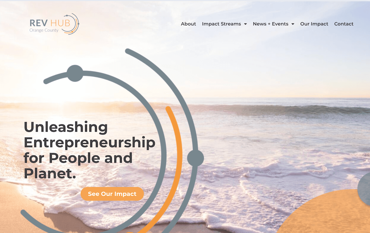 RevHub website home page